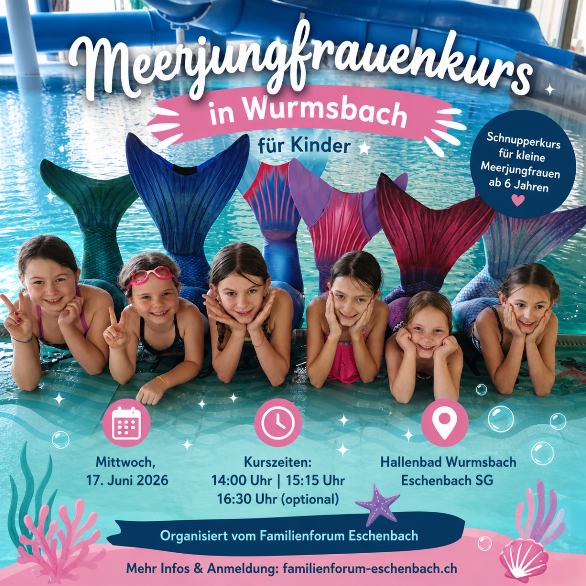 Mermaid Swimming Course Wurmsbach – Trial for Kids 🧜‍♀️ - Mermaid Course Wurmsbach | Kids Switzerland