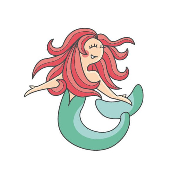 Emblem Sticker Mermaid
