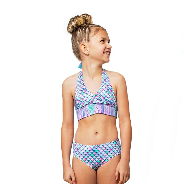 Mermaid bikini kids Aurora Borealis M
