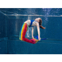 Mermaid tail teens and adults for swimming Hawaiian Rainbow JM