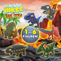 Set 5 x Dino Überraschungs-Badekugel für Dino-Fans mit süßem Pfirsicharoma